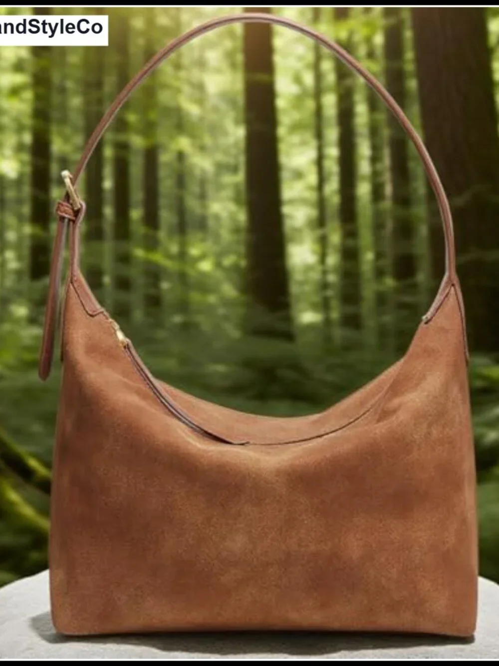 Women's Faux Suede Hobo Bag Medium Shoulder Crossbody Soft Vintage Handbag